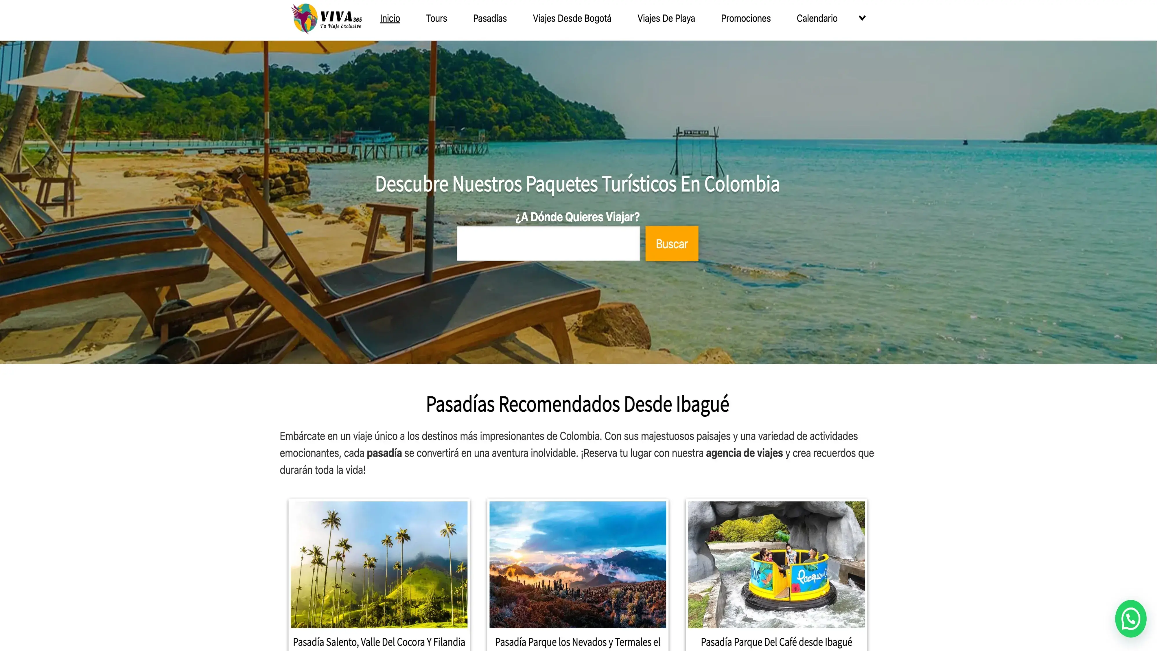 genesis travel - criforbits, páginas web ibagué